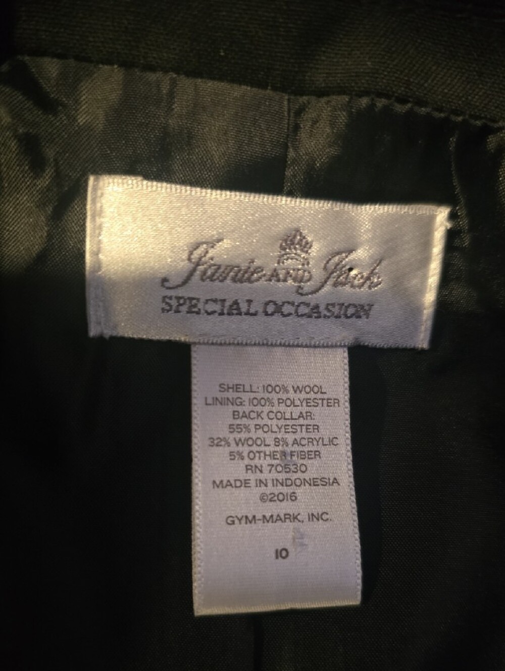 KIDS size Classic Black Blazer - Picture 3 of 3
